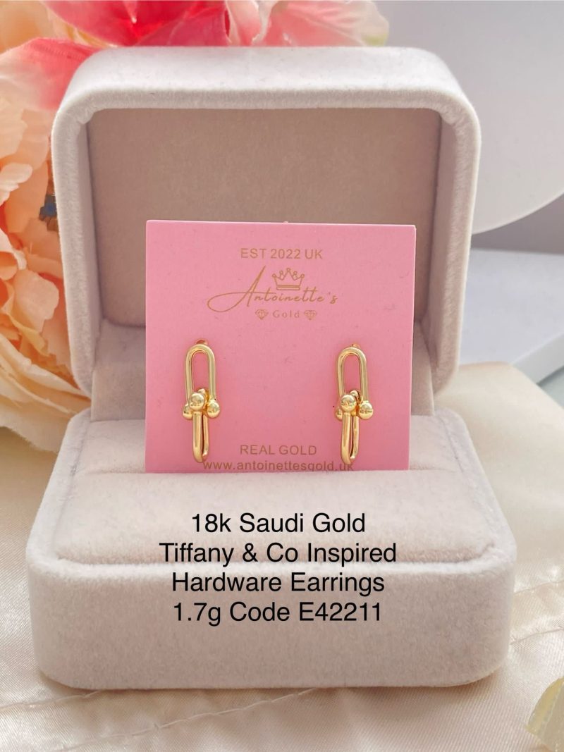 E42211 Tiffany & Co. Inspired Hardware Earrings