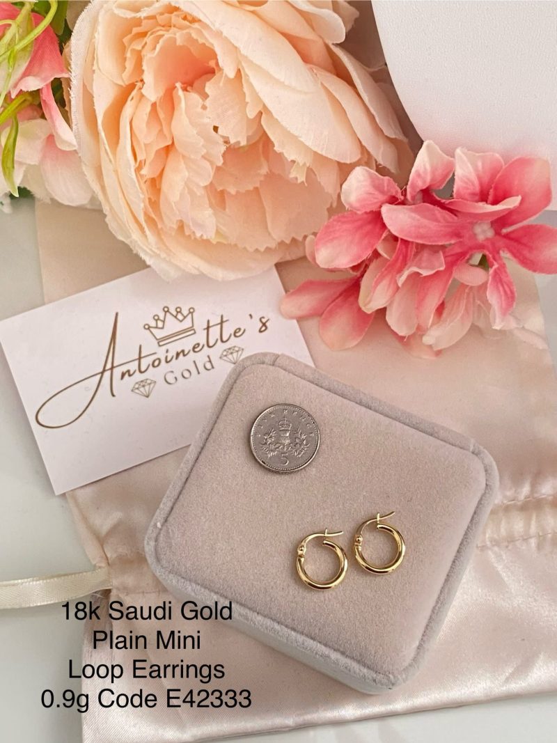 E42333 Plain Mini Loop Earrings