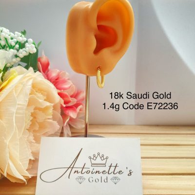 E72236 Rough Loop earrings