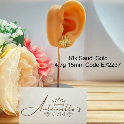 E72237 15mm Vca Inspired Stud Earrings