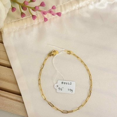 B81862 Paperclip Bracelet 7.5"
