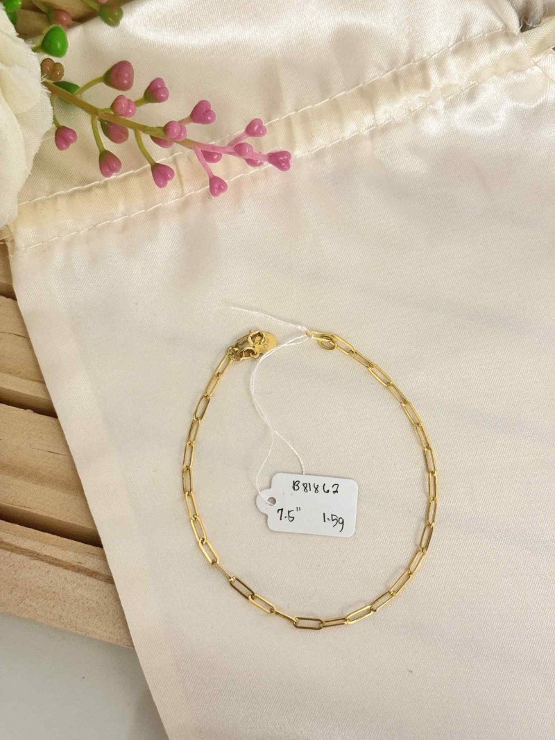 B81862 Paperclip Bracelet 7.5"