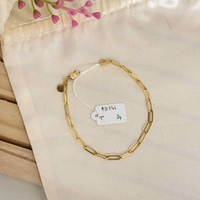 B81861 Paperclip Bracelet 7"