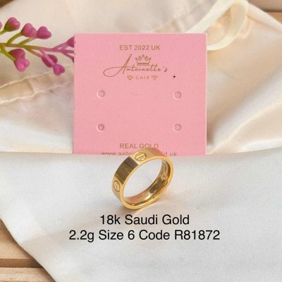 R81872 Inspired Cartier ring size 6