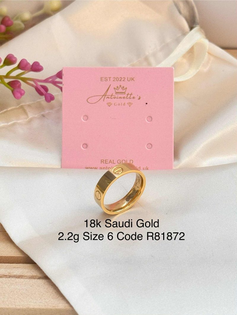 R81872 Inspired Cartier ring size 6
