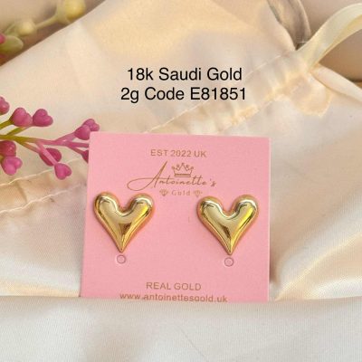 E81851 Sexy Heart Solid Stud Earrings
