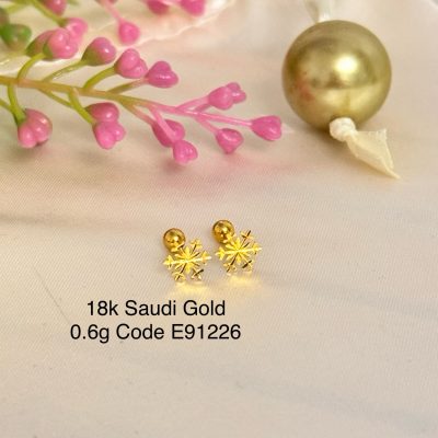 E91226 Snowflakes Screw Stud Adult Kids Earrings