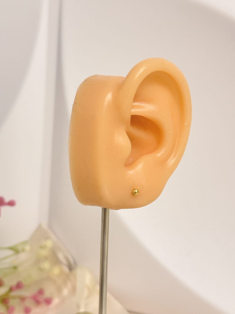 E91229 3mm Round Stud Earrings