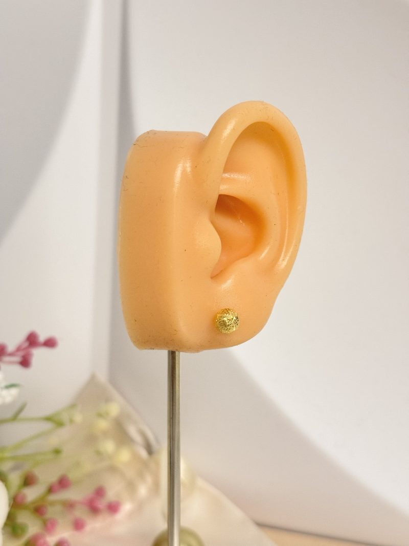 E91244 5mm Medium Diacut Stud Earrings - Image 3