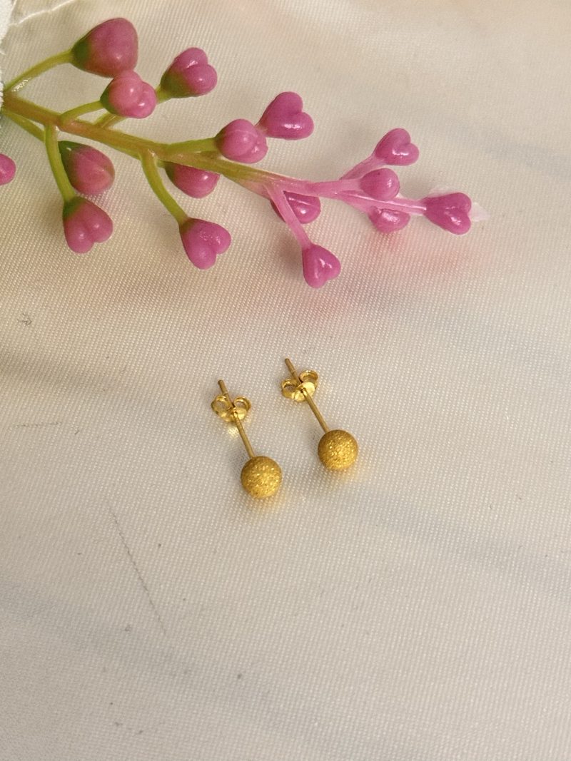 E91246 3mm Mini Glitterball Stud Earrings - Image 2