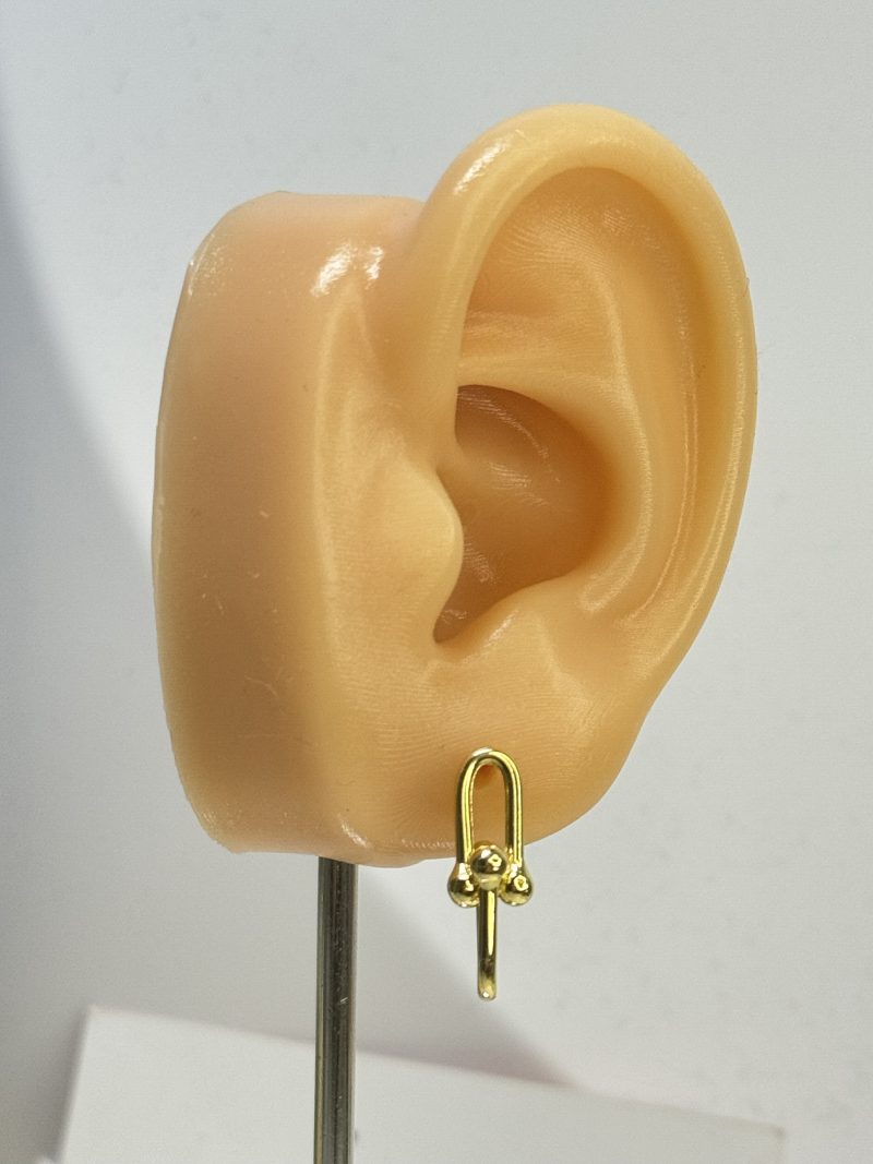E92472 Double Link Hardware Earrings - Image 5