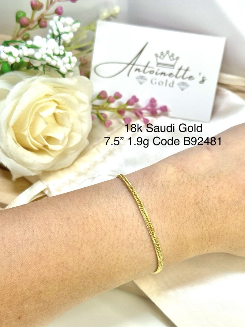 B92481 7.5” Triple Lock Unisex Bracelet