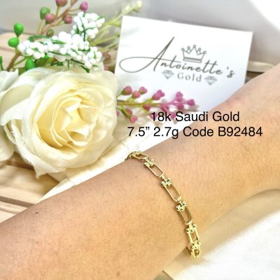B92484 7.5” Flat Hardware Bracelet
