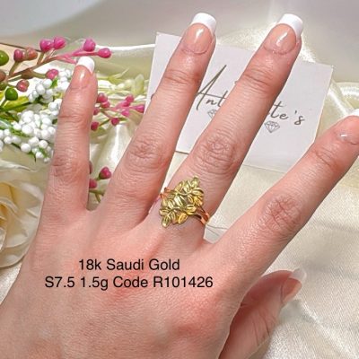 R101426 Leaves Power Ring Size 7.5