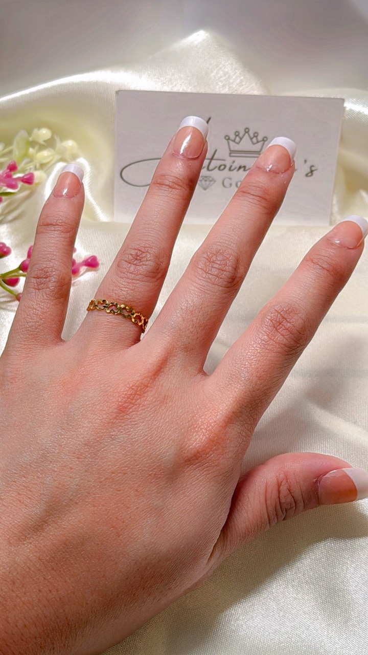 R101420 Infinity Heart Diacut Ring Size 7.5 - Image 2