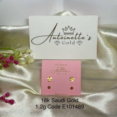 E101489 Triple Heart Screw Lock In and Out Earrings