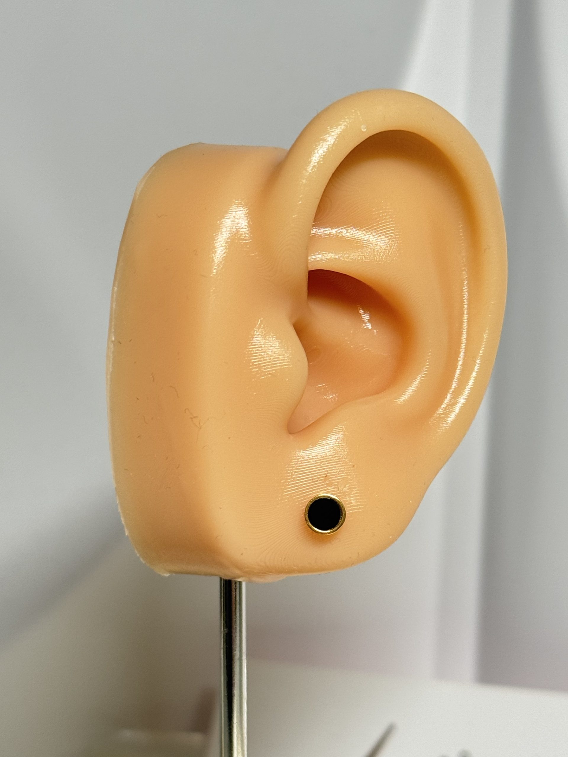 E101494 Round Black Onyx Unisex Screw Stud Earrings - Image 4