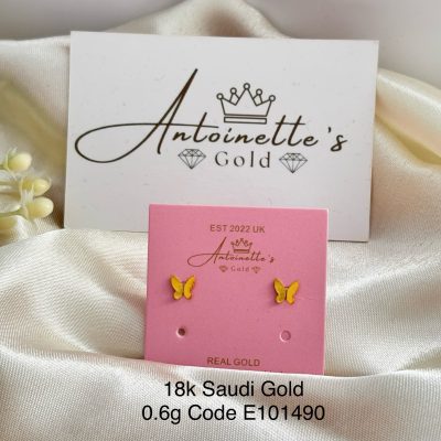 E101490 Butterfly Screw Lock Earrings