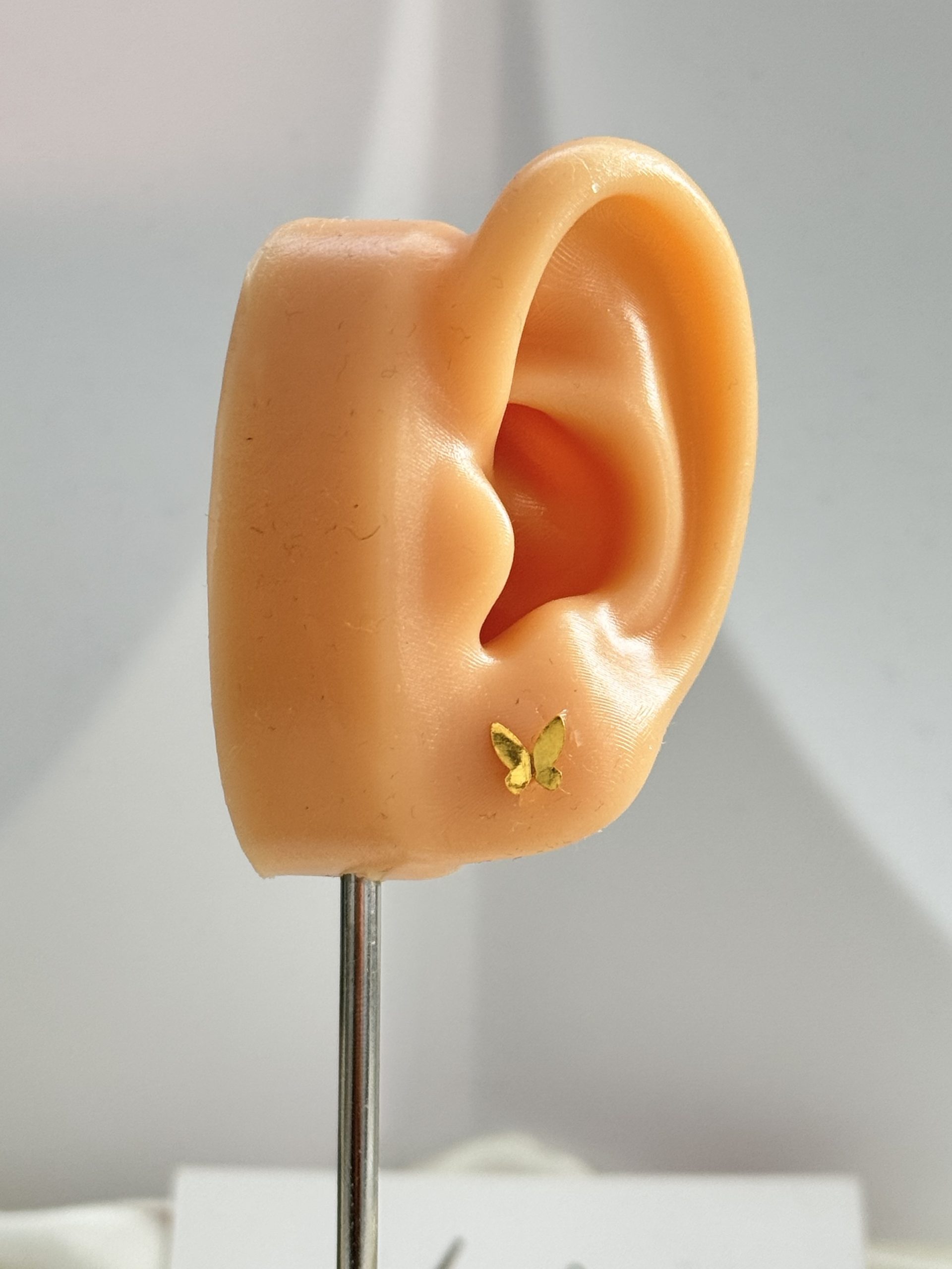 E101490 Butterfly Screw Lock Earrings - Image 3