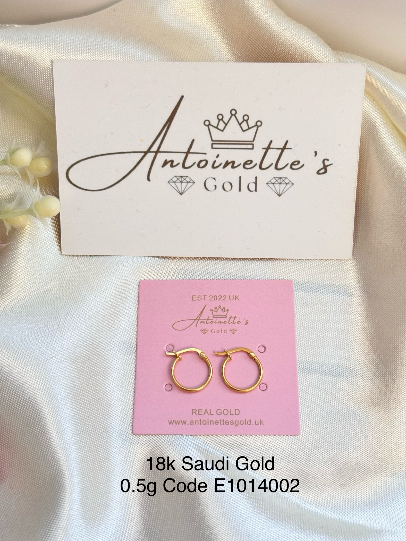 E1014002 Lightweight Plain Loop Hoop Earrings - Image 4