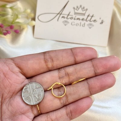 E1014002 Lightweight Plain Loop Hoop Earrings