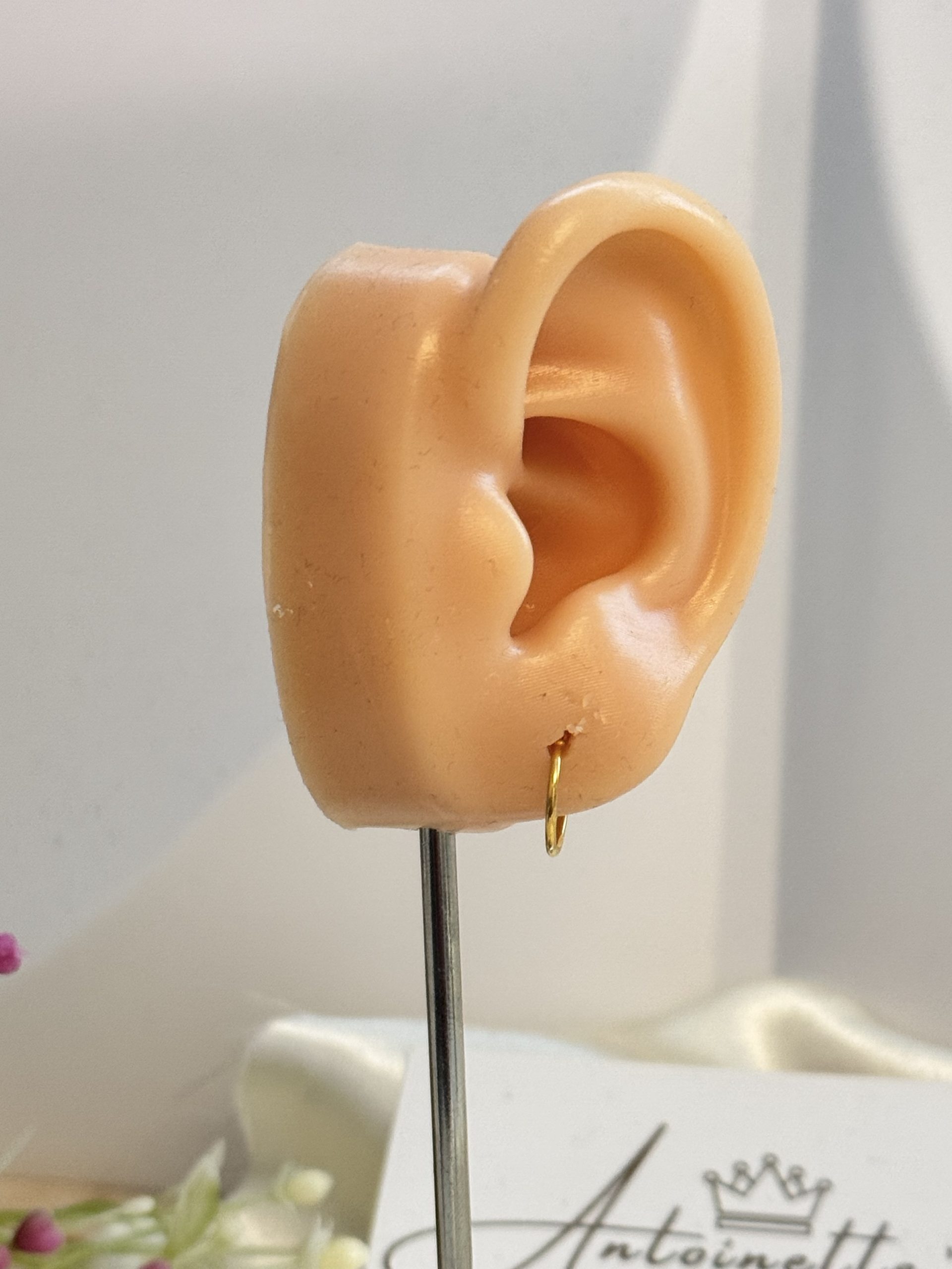 E1014002 Lightweight Plain Loop Hoop Earrings - Image 3