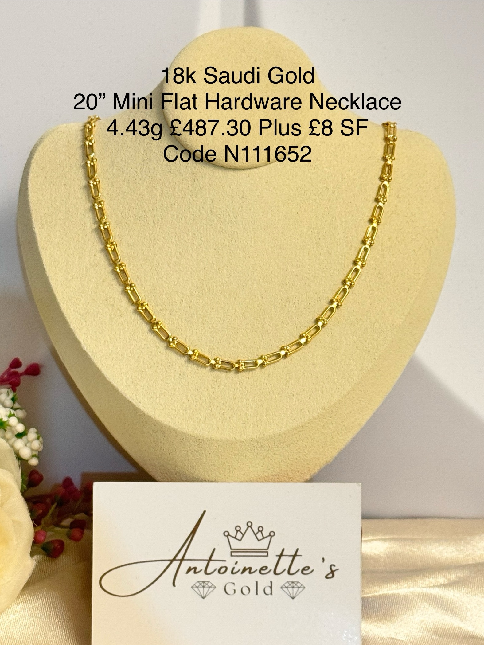 img_8668 N111652 20” Mini Flat Hardare Necklace