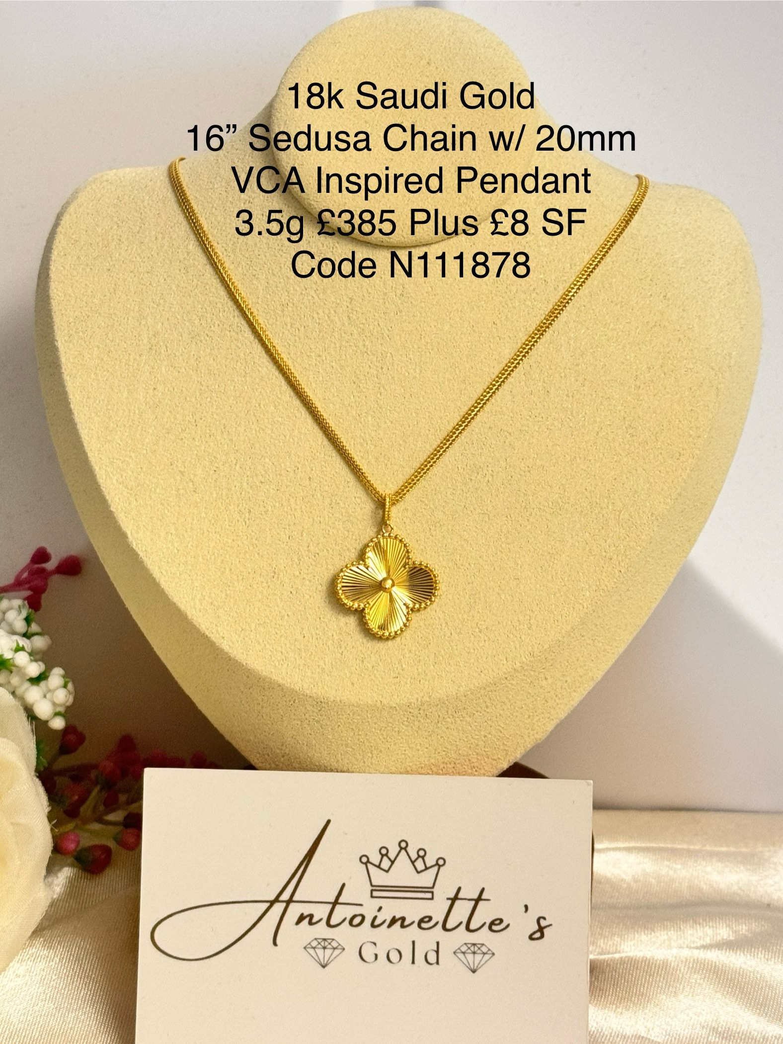 img_8675 N111878 16” 20mm Clover Necklace