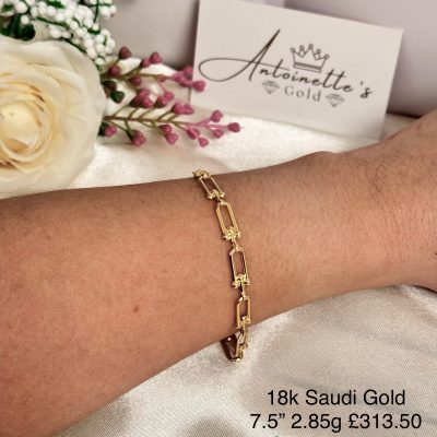 B111924 7.5” Flat Hardware Bracelet
