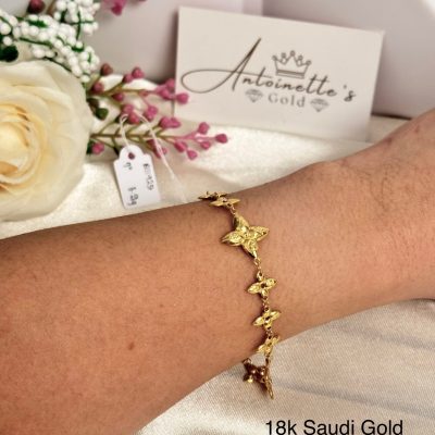 B111925 7” Fleur De Lys Bracelet