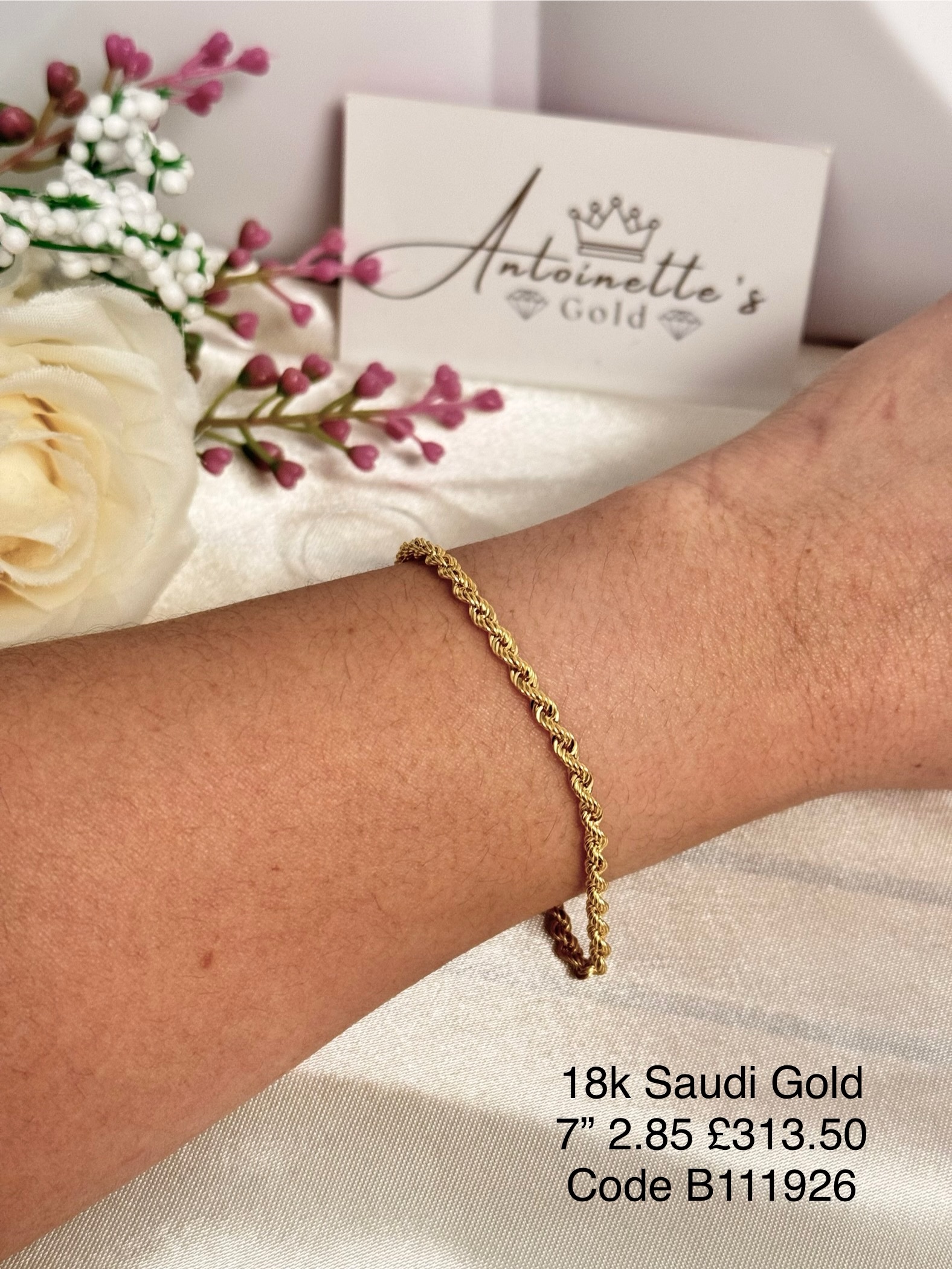 B111926 7” Rope Bracelet