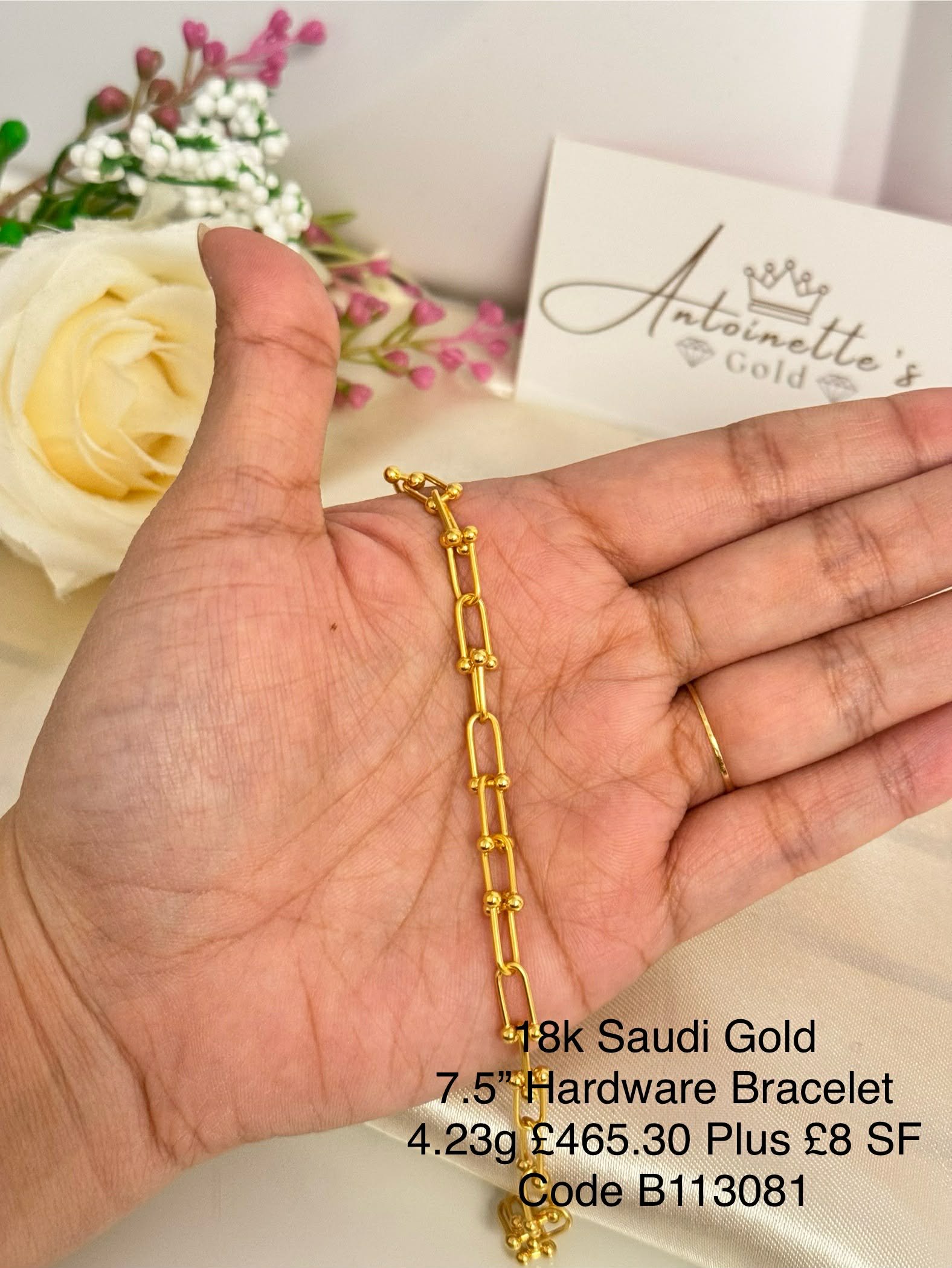 B113081 Hardware Bracelet 7.5"