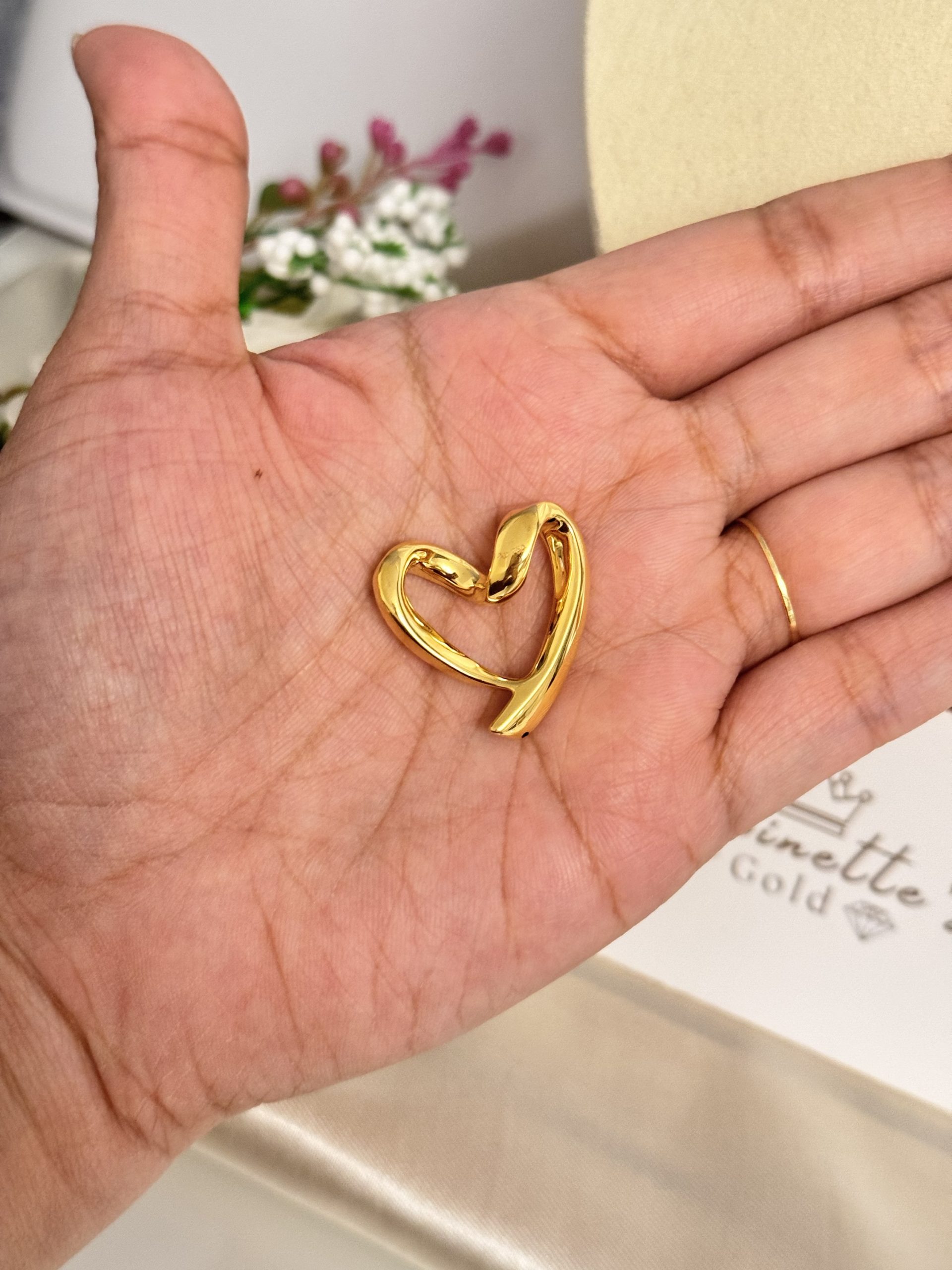 P113021 Electroform Happy Heart Pendant - Image 2