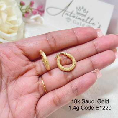 E1220 Braided Twisted Hoop Earrings
