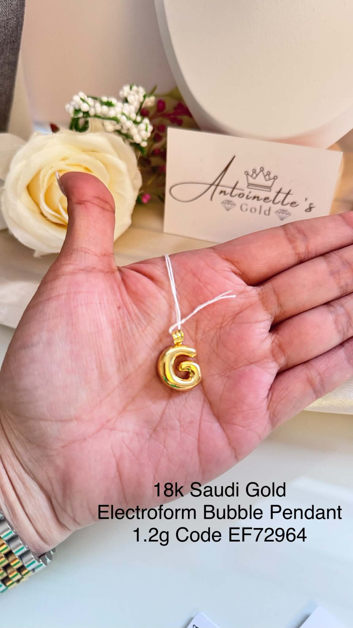 EF72964 Electroform Bubble Pendant