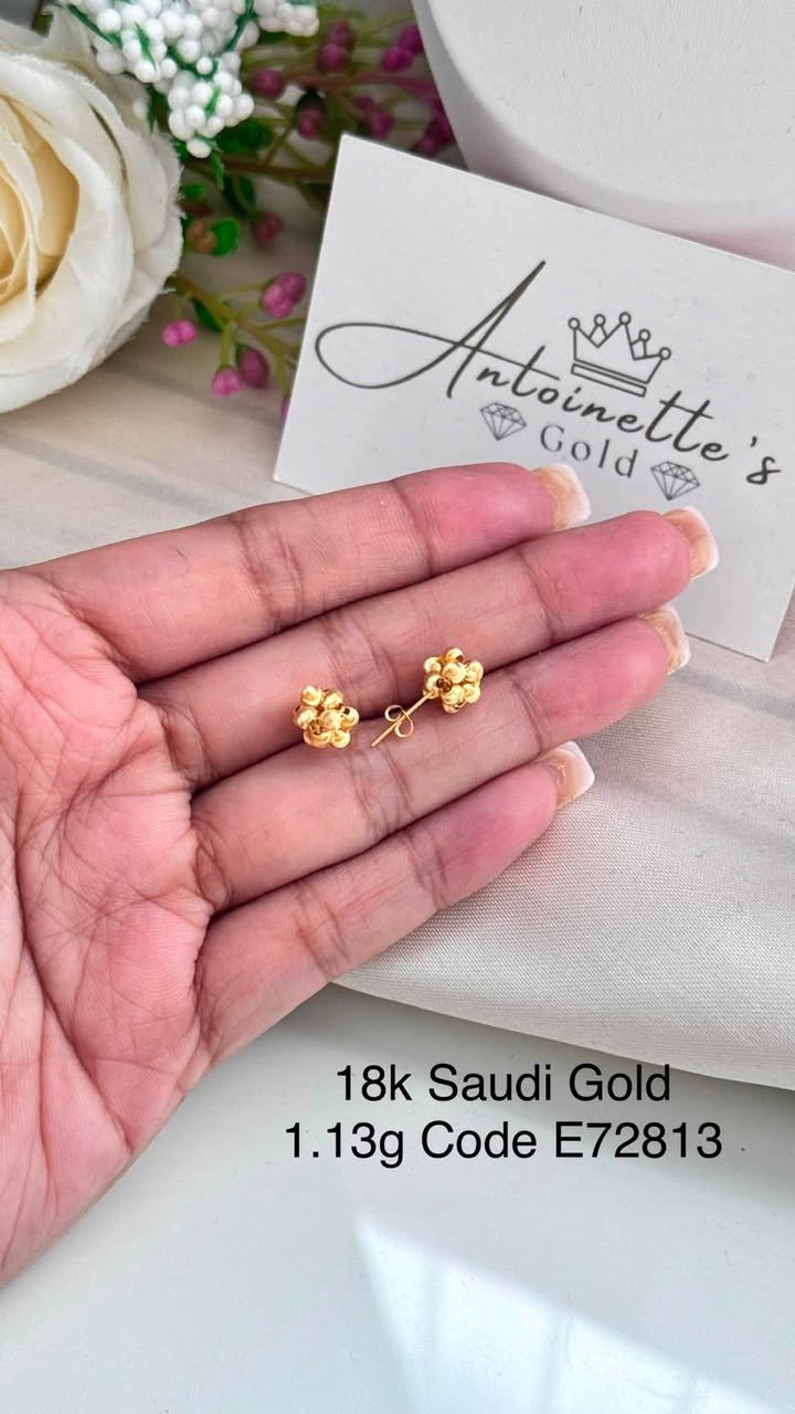E72813 Bubble Cluster Stud Earrings