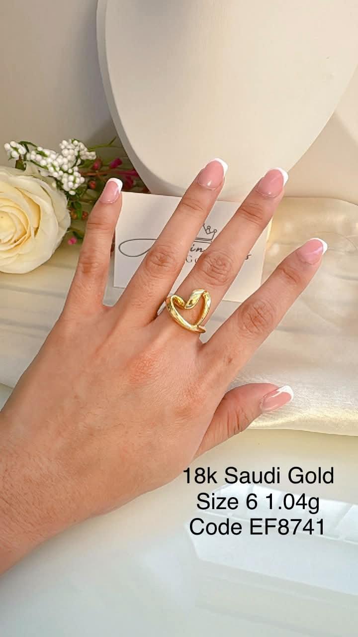 EF8741 Electroform Happy Heart Ring s6