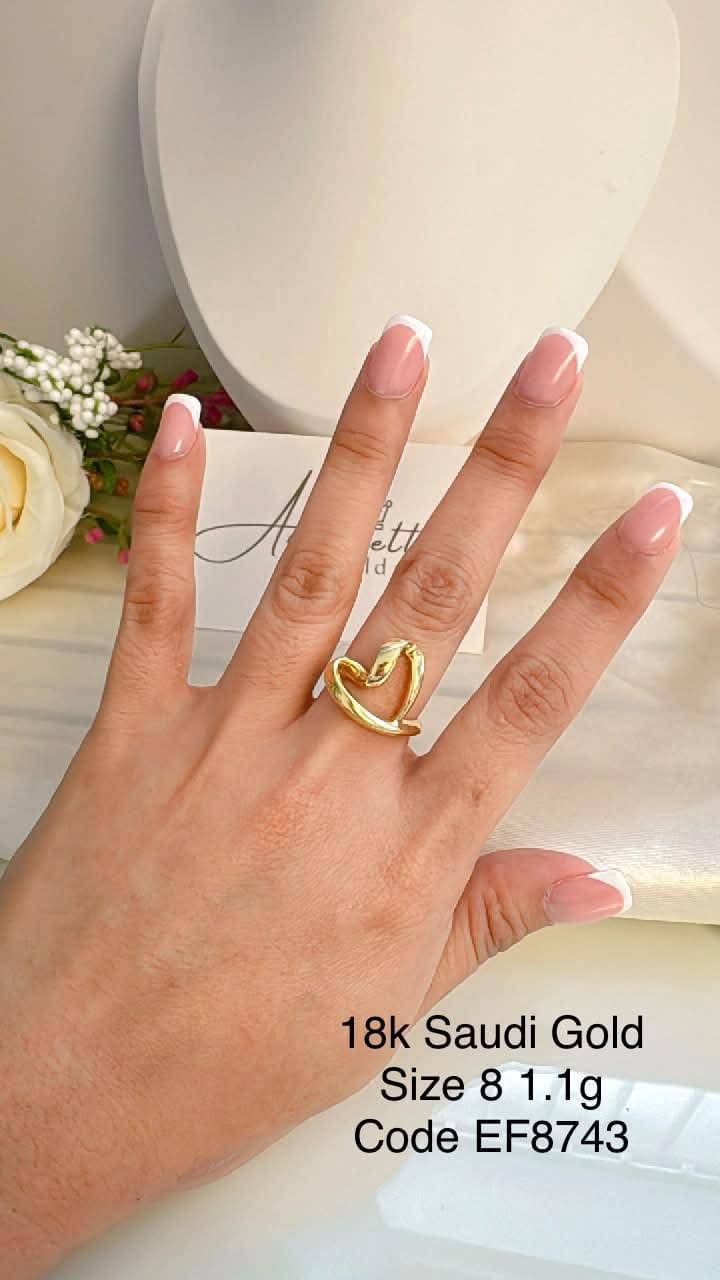 EF8743 Electroform Happy Heart Ring s8
