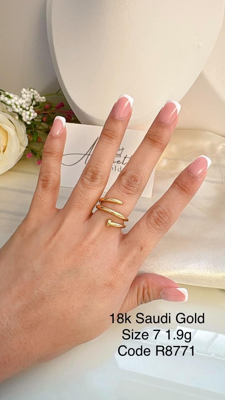 R8771 Nail Ring size 7